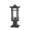 Z-Lite Jordan 1 Light Outdoor Pier Mounted Fixture, Oil Rubbed Bronze And Clear Seedy 570PHM-533PM-ORB - alternate 3